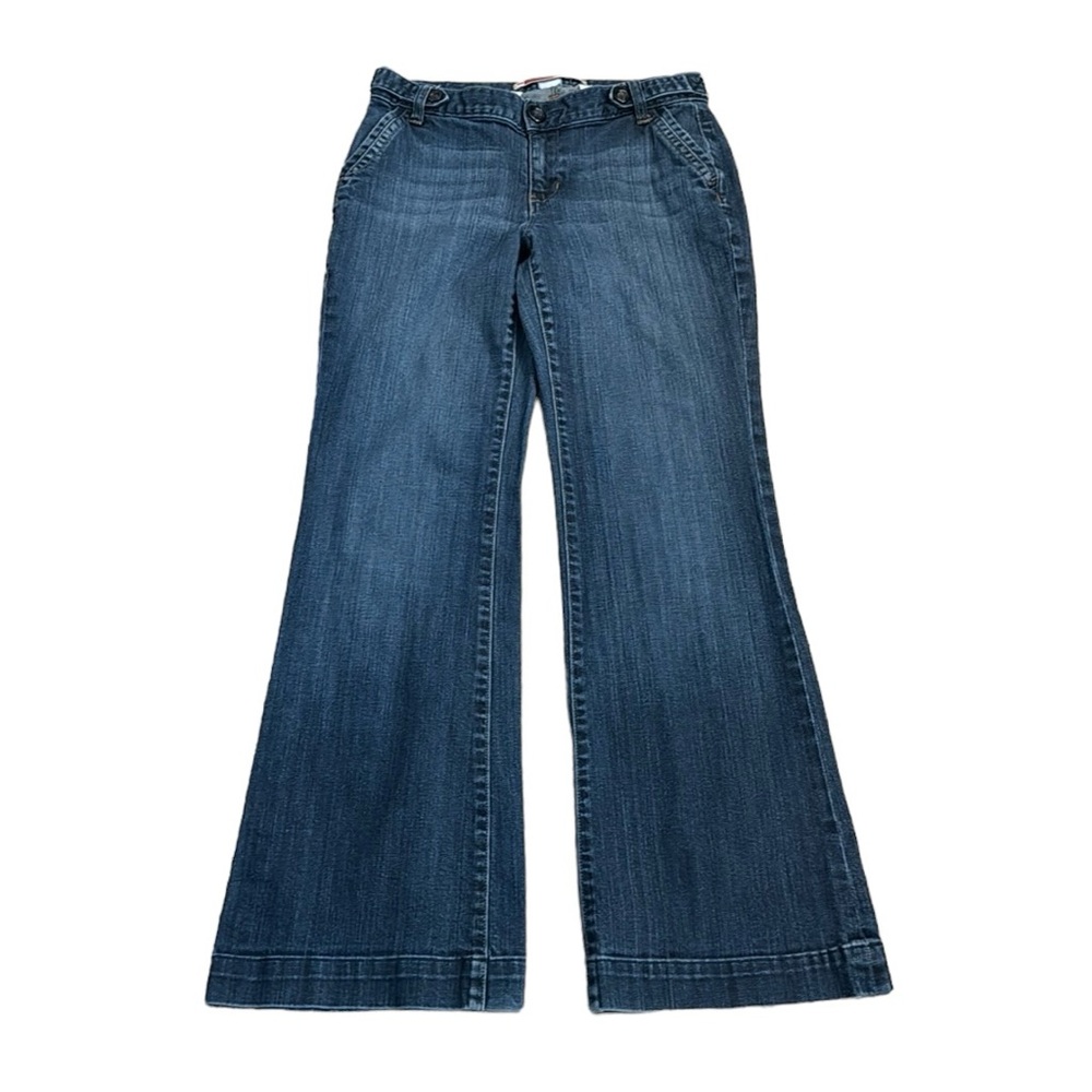 Y2K Gap Trouser Jeans low rise Size 4 medium wash wide leg
